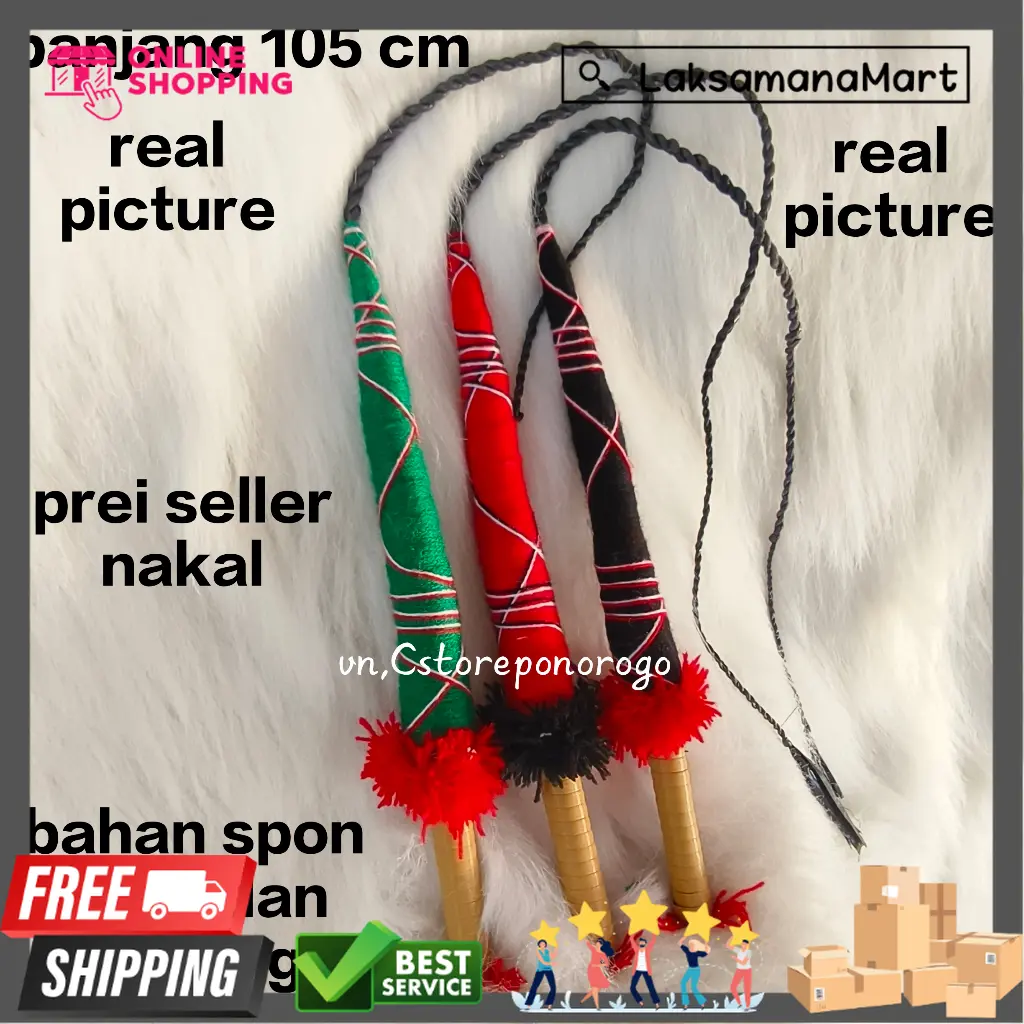 [LSM] PECUT SPON KECIL / pecut / pecut bopo / barongan / caplokan / ganongan / reog / bujang ganong Toys