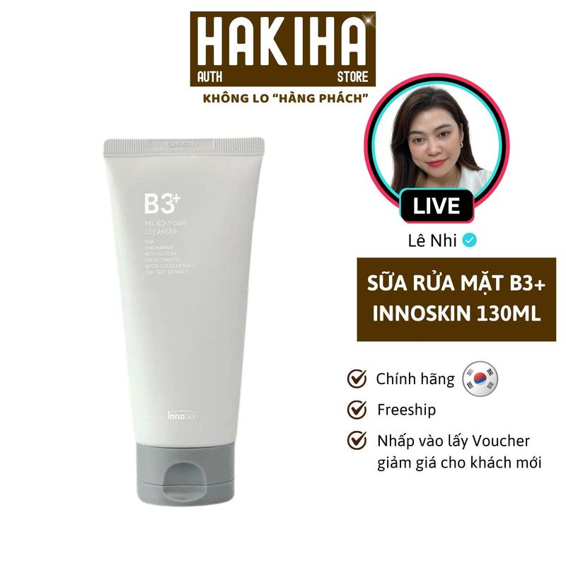 LIVE Sữa Rửa Mặt B3 Innoskin Micro Foam Hàn Quốc 130ml