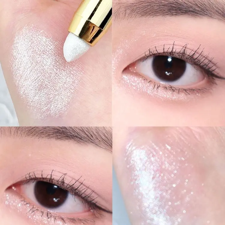 [SG Stock] Double-Headed Eyeshadow Stick Highlighter Pen Pearlescent Brightening Eye Brown Pencil