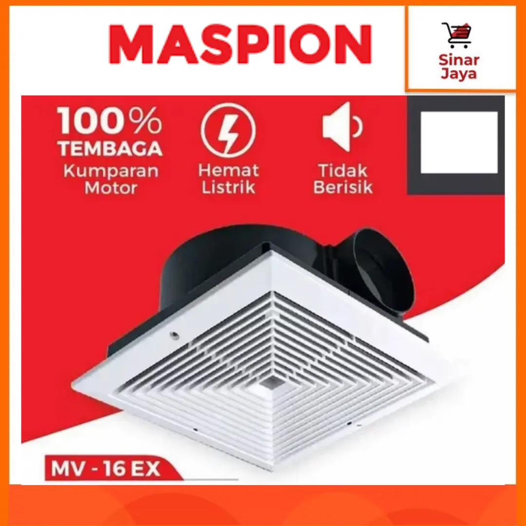 MASPION MV-16 EX Ceiling Exhaust Fan / Exhaust Fan Plafon (Corong)