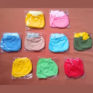 Pip Mim Baby - 1 Lusin Sarung Tangan Kaki Bayi Laki-Laki Perempuan Warna Polos Ber SNI / Anak-Anak Newborn / Katun Halus