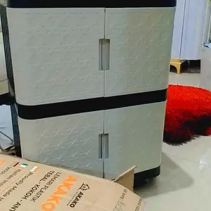 Lemari Plastik 2 Susun NEW DIAMOND MAESTRO TABITHA Lemari Baju Plastik Minimalis Serbaguna