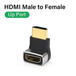 Adapter HDMI Male to Female Aluminium 8K 60Hz Model Up Port - HZ-86
