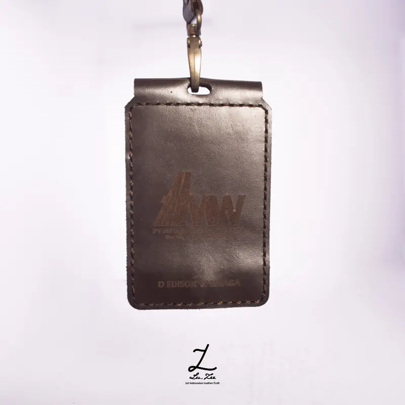 Luzee Lanyard | Lanyard Kulit Asli Custom | Idcard Kulit | Lanyard Magnet 2