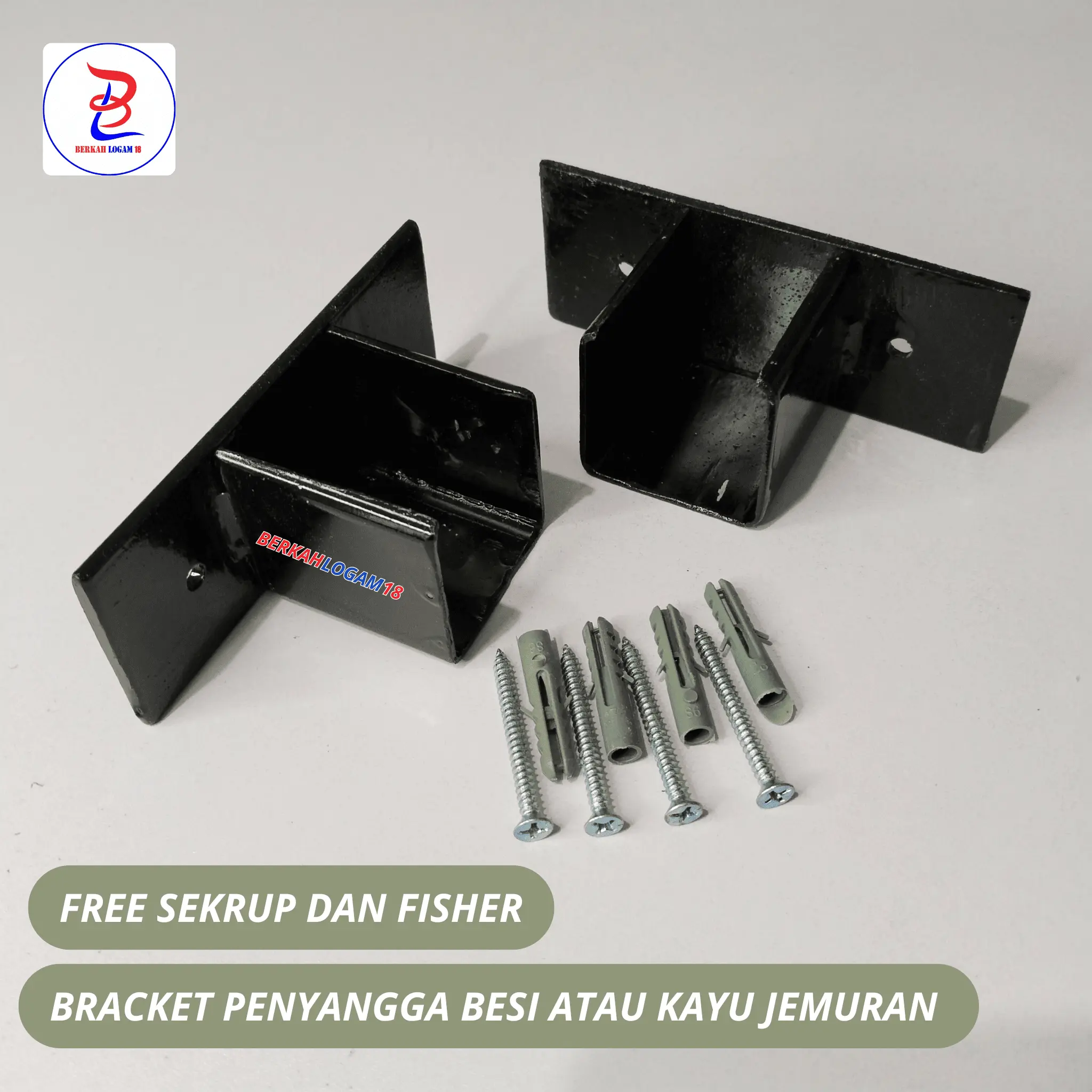 Bracket Penyangga Besi Jemuran Atau Kayu Jemuran