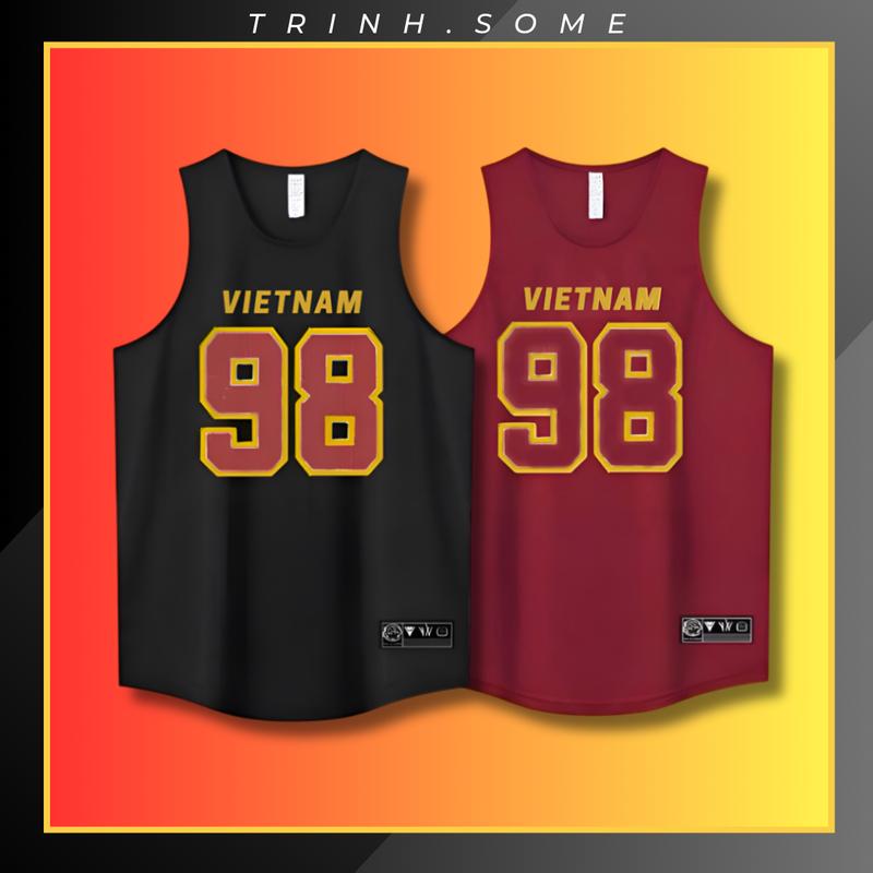 Áo Ba Lỗ Thể Thao Sport Nam Nữ Tanktop Cổ Tròn Sát Nách In Số 98 Năng Động Trẻ Trung Phù Hợp Hoạt Động Bóng Rổ Thể Hình Tập Gym. Mã: BL