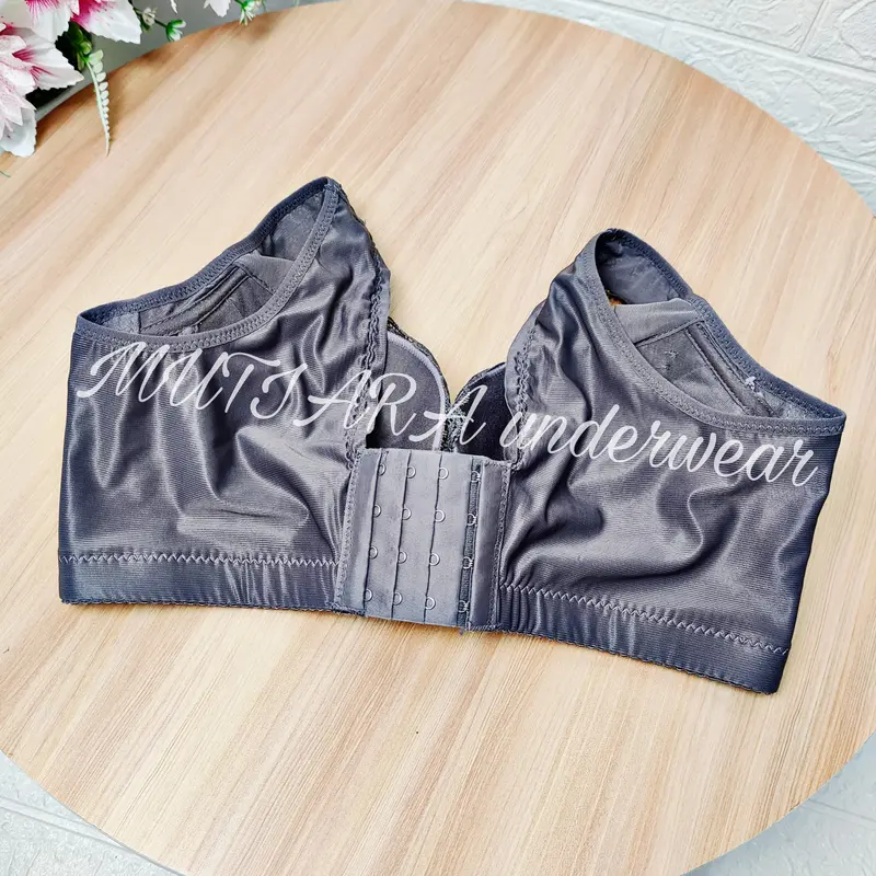 Bra Sayap Lebar TALLY 8117 Size 34-44 Cup C Pakai Kawat/Bra Penekan Lemak Sayap Lebar Pakai Kawat Bh Wanita Busa Tipis Brokat Katun 6