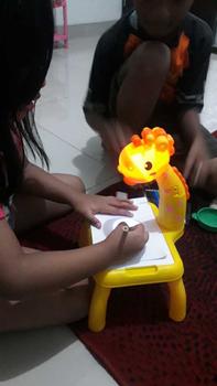 Product Review of Meja Belajar Projector Painting Meja menggambar Anak Mainan Furniture Edukasi Melukis Mewarnai Anak SPEEDS 025-3 from H**a I**5 2