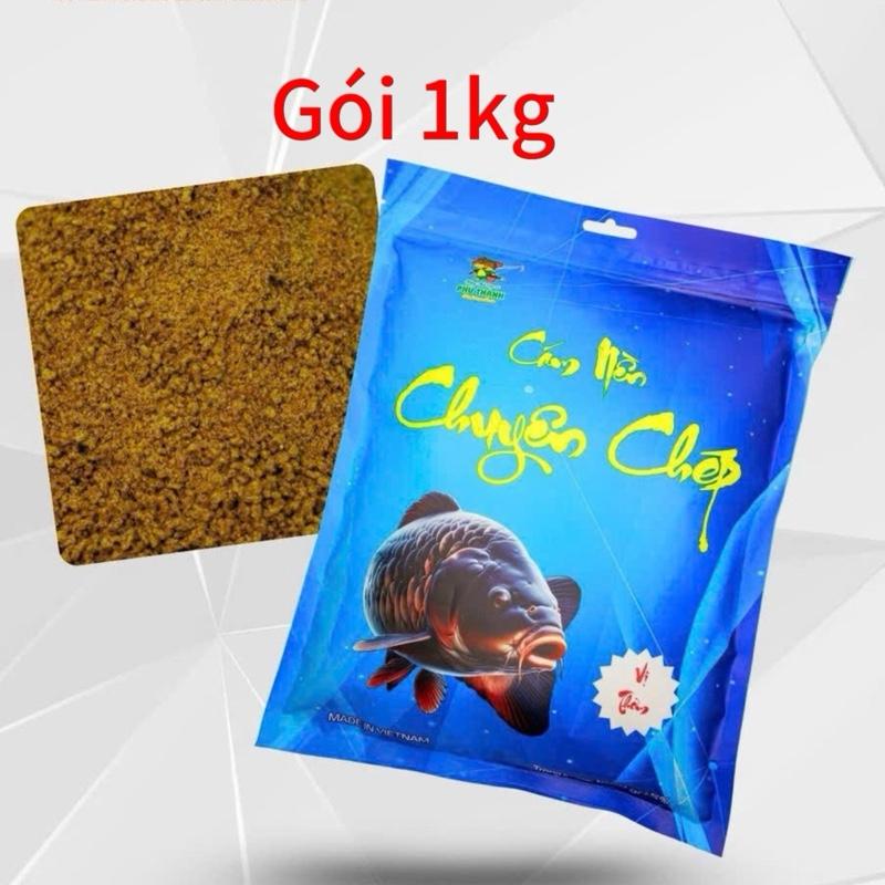 Cám Nền Câu Cá Phú Thành Gói 1kg vị tanh thơm, Chuyên Chép, Rô Phi, Trôi, Trắm 0