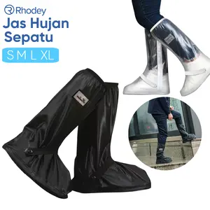 Jas Hujan Sepatu Anti Air Rain Cover Shoes Waterproof Zipper Size S M L XL