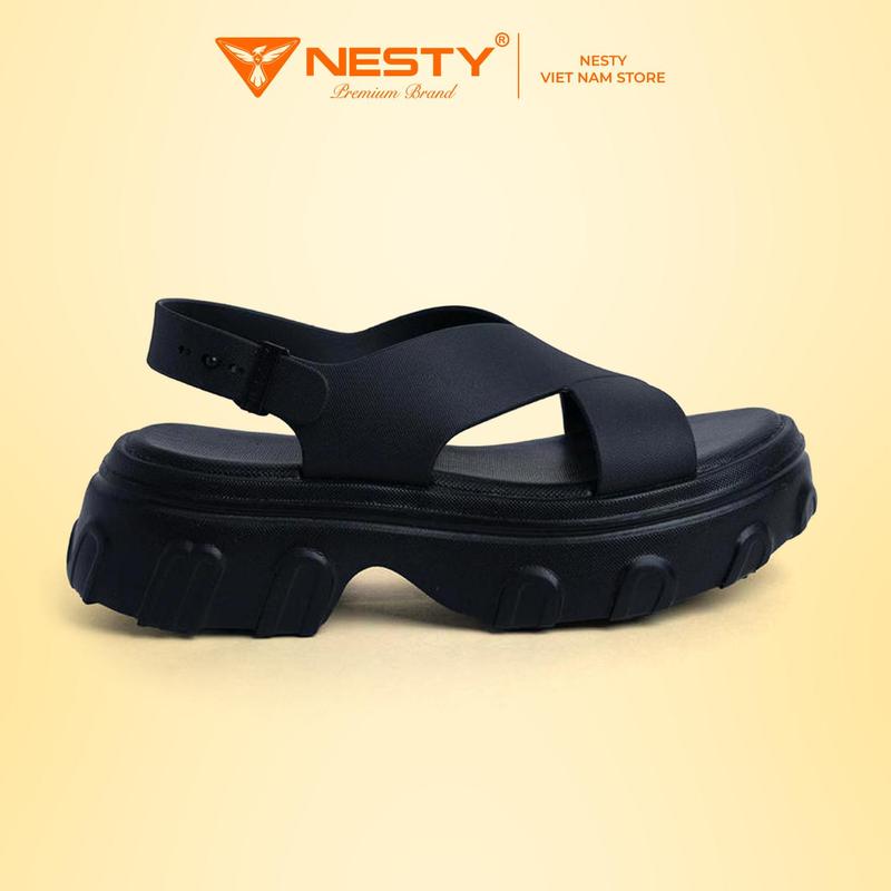 NESTY Dép Sandal Nữ NE24 Quai Chéo Cao 6cm EVA Siêu Nhẹ Chống Trượt Phù Hợp Nhiều Kiểu Váy & Quần Jeans Size Đa Dạng