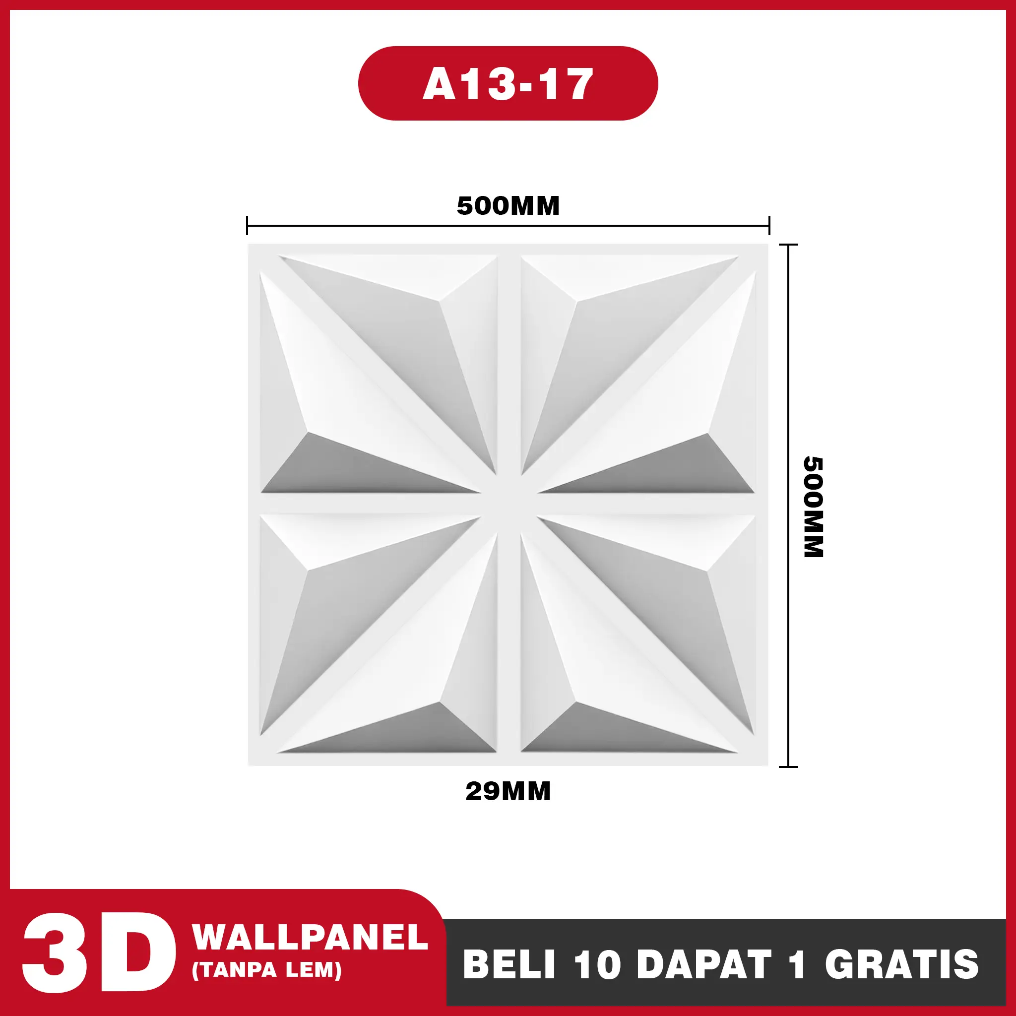 A13-17   |   11 PCS (50cm×50cm)
