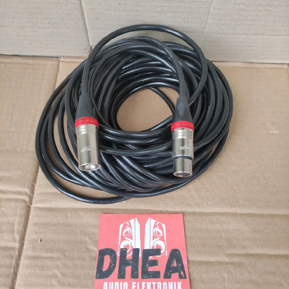 KABEL AUDIO XLR TO XLR FEMALE TO MALE XLR CANON PANJANG 1/2/5/10/15/20/25 METER BISA REQUEST PANJANG DAN JACK kwalitas bagus