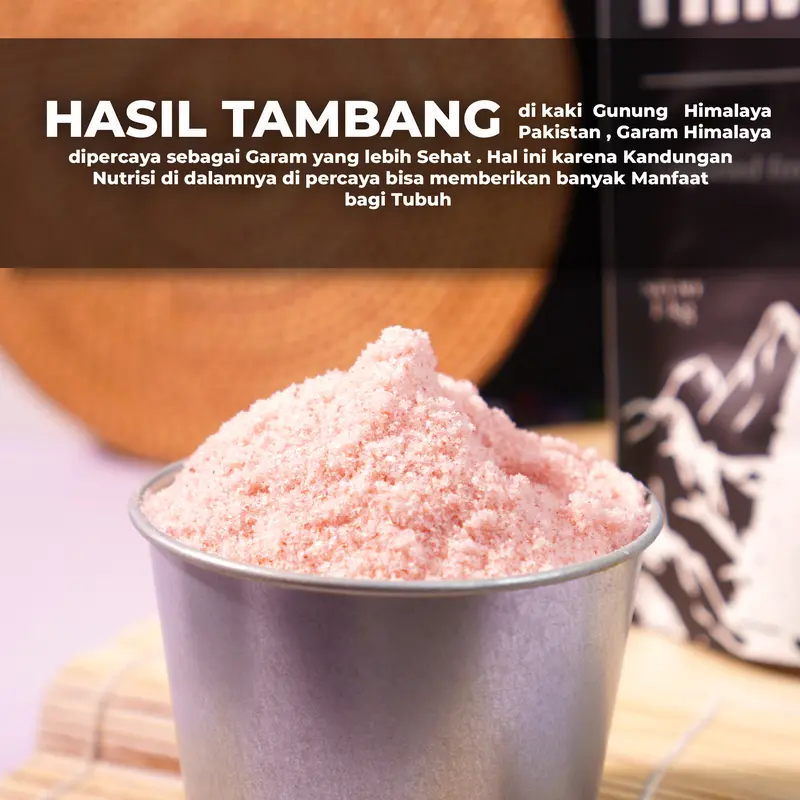 [HIMALAYAN SEA SALT] - GARAM PEGUNUNGAN HIMALAYA - GARAM PAKISTAN - 1000 GRAM 1