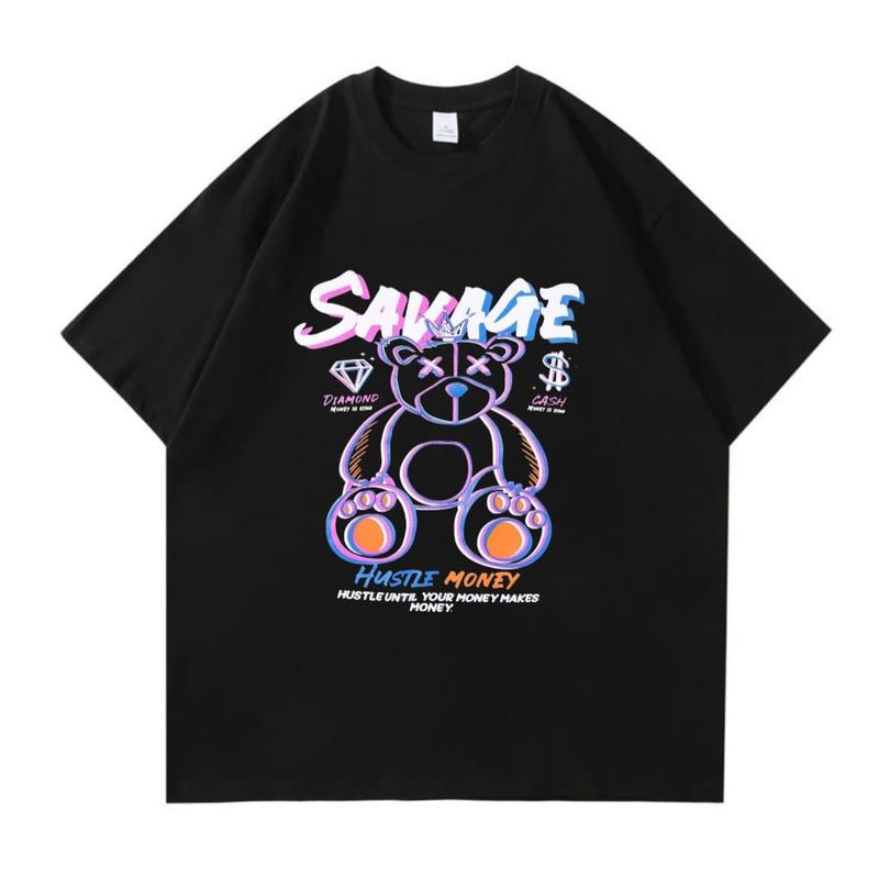 KAOS BASIC UNISEX WANITA SAVAGE B ATASAN KAOS OVERSIZE TERBARU 2