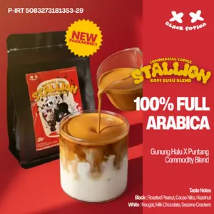 BIJI KOPI 100% FULL ARABICA Stallion Blend Coffee beans ( Untuk Es Kopi susu ) By Blackpotion