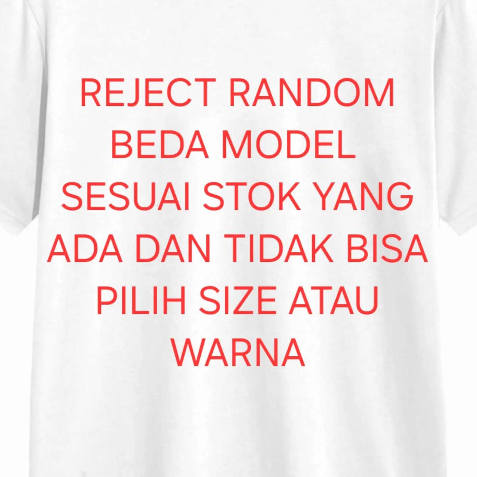REJECT KAOS OBLONG PENDEK