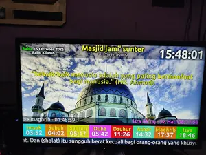 Jam Sholat TV Controller Jam Waktu Sholat TV - Jam Sholat Digital TV