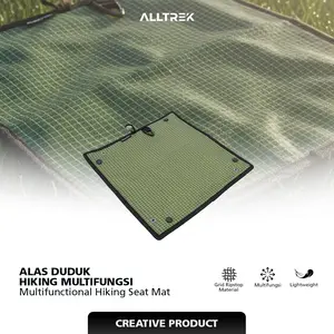 ALLTREK Alas Duduk Hiking Camping Multifungsi Waterproof Nylon Gridstop Ultralight