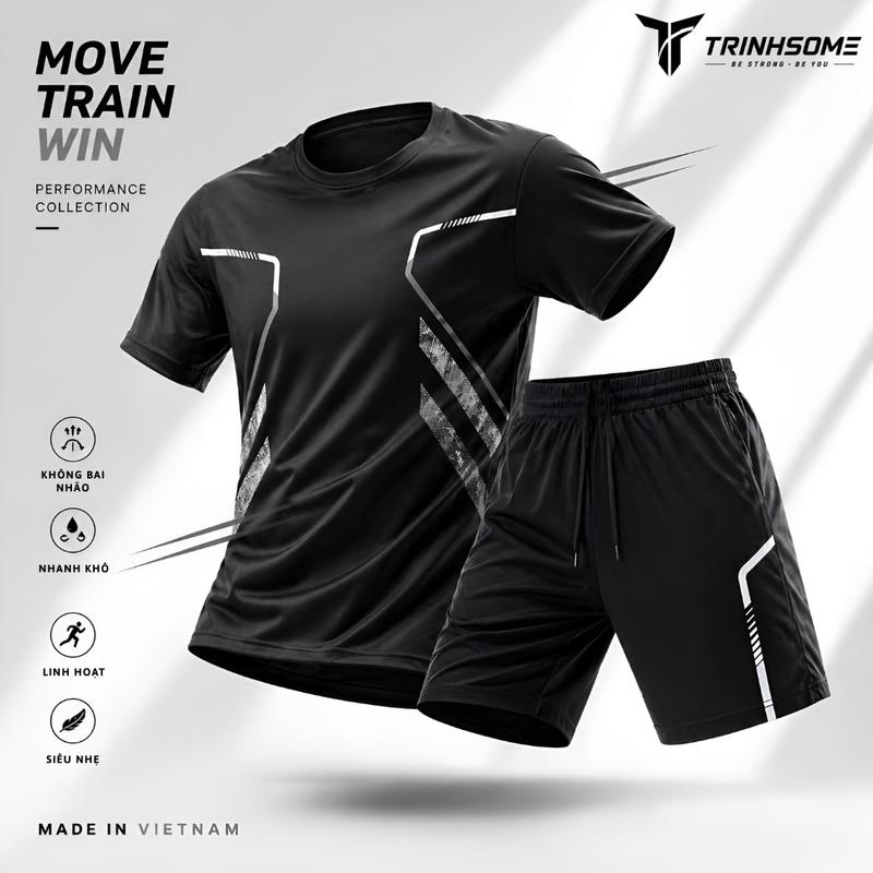 Bộ Đồ, Set Quần Áo Thể Thao Nam Nữ, Dây Rút, 2 Túi Quần, Sport Tập Thể Dục Chạy Bộ Tập Gym, Top, Không Bai Nhão, Bền, Mát Mẻ, Co Dãn 4 chiều