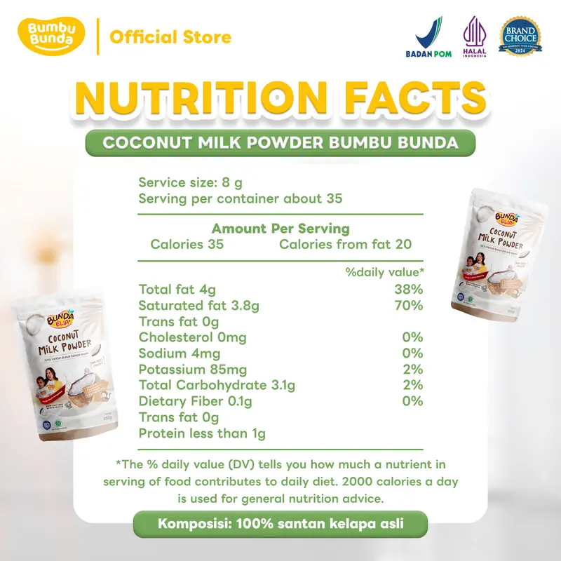 Bumbu Bunda by Elia Coconut Milk Powder Santan Bubuk Kelapa 4