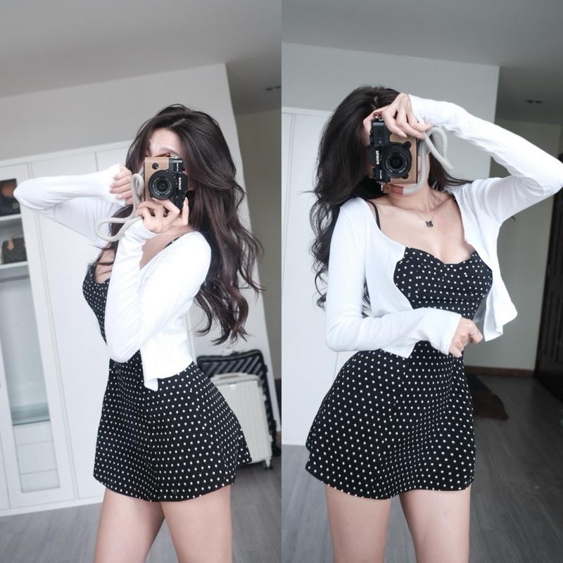 Áo khoác thun croptop mát mỏng nhẹ 119.items