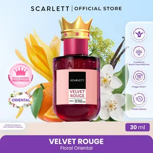 【PROMO】SCARLETT Velvet Rouge (BEST SELLER!) - Extrait De Parfum 30ml - Unisex - Parfum Wanita - Wangi Mewah