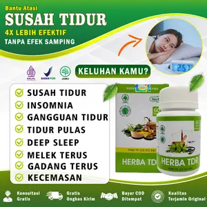 Herbal TDR Herbal Alami Formula Bantu Ringankan Gangguan Tidur 60 Kapsul Insomnia