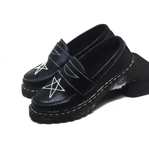 Sepatu Slip On Star Black Kids Size 21 sd 35 Sol Karet Mentah Anti Slip Bisa COD Harga Terjangkau