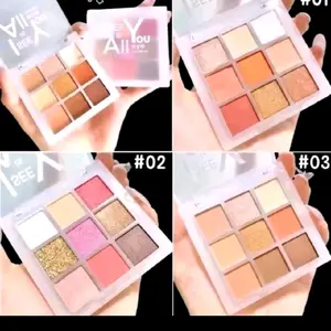 EYESHADOW 9 WARNA GLITER + KUAS (A50/9/9)