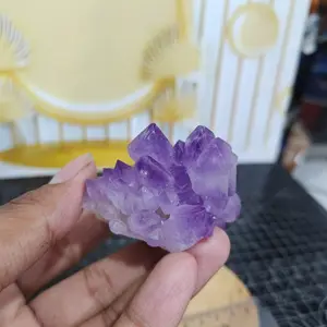 Batu Natural Amethyst Flower Cluster Speciment (5) Asli Batu Alam