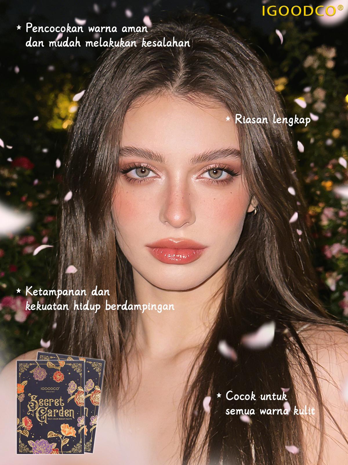 IGOODCO（IG3062) Perona Mata Eye Shadow Pelat Berkilau Matte Bubuk Berkilau Palet Rias Wajah Payet Palet Cos Rias Panggung