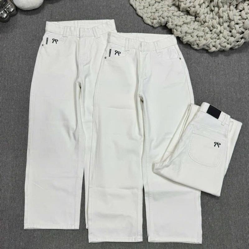 Quần jeans xuông nấm dài 93cm (1m45-1m55)chất jeans mềm không dãn 2