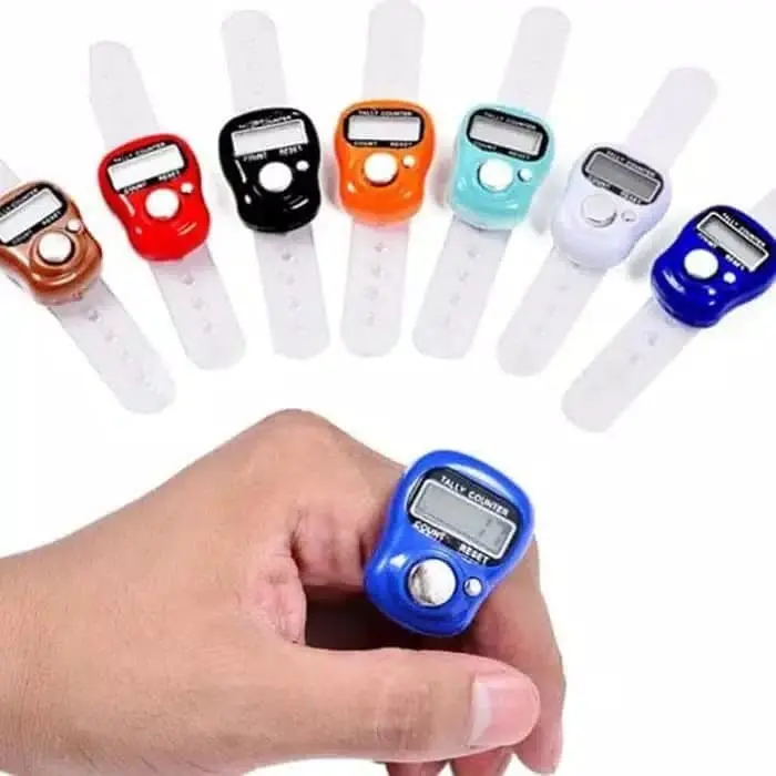 Tasbih Digital Alat Hitung Digital Led Tasbih Jari Counter Tally Tasbe 6