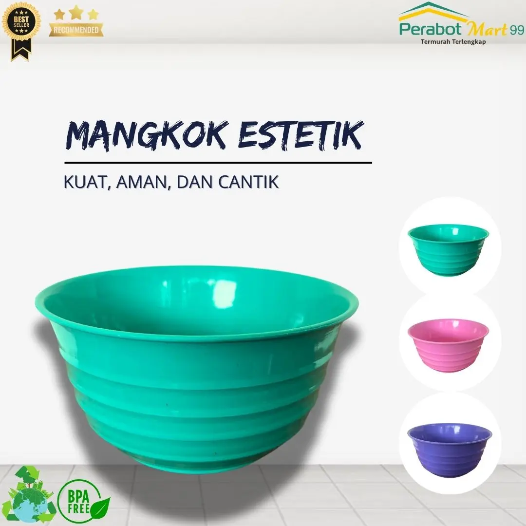 (12 PCS) MANGKOK ESTETIK / MANGKOK PLASTIK MURAH / MANGKOK AESTHETIC / MANGKUK SET / UNGU / HIJAU / PINK