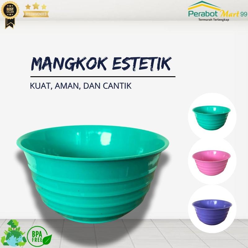 (12 PCS) MANGKOK ESTETIK / MANGKOK PLASTIK MURAH / MANGKOK AESTHETIC / MANGKUK SET / UNGU / HIJAU / PINK 0