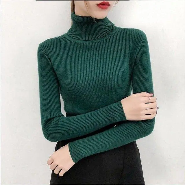 KAOS TURTLENECK CEWEK LENGAN PANJANG BAJU KERAH TINGGI WANITA KEKINIAN PAKAIAN MODIS & TRENDY 5