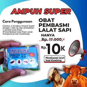 Ampuh Super Pembasmi Lalat dan Serangga Hama Sapi