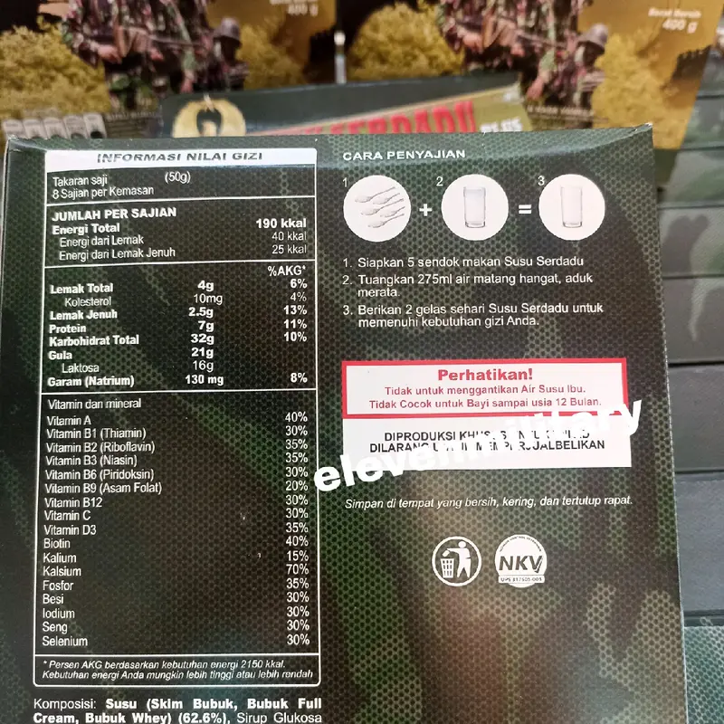 Susu serdadu asli Exp 2026 Calsium 70% 1