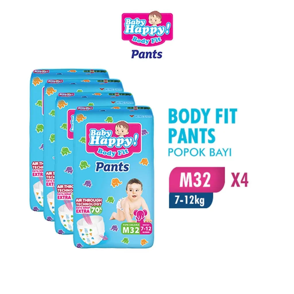 PAKET 1 KARTON / 4 BALL BABY HAPPY PANTS