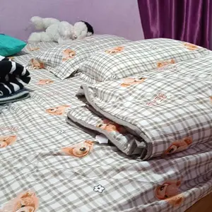 FLORA - Set Sprei Bedcover Cute Motif Bahan Microtex Nyaman Dipakai Tidur Sepanjang Malam 120x200 160x200 180x200cm