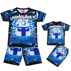 SETELAN ANAK FROST DIAMOND MINECRAFT/FULL PRINTING/SETELAN BOLA/SETELAN OLAHRAGA/BAJU TIDUR ANAK