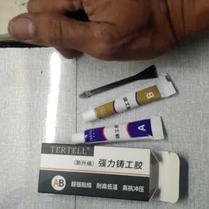 Lem Epoxy AB 20 Ml Super Kuat Lem Penambal Besi Anti Air Anti Panas Lem Epoxy AB Serbaguna HM1066