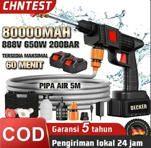 CHNTEST ID  Cuci Mobil 998V Jet Cleane!Air Tekanan Tinggi Kotak peralatan Alat Cordlessekanan Tinggi