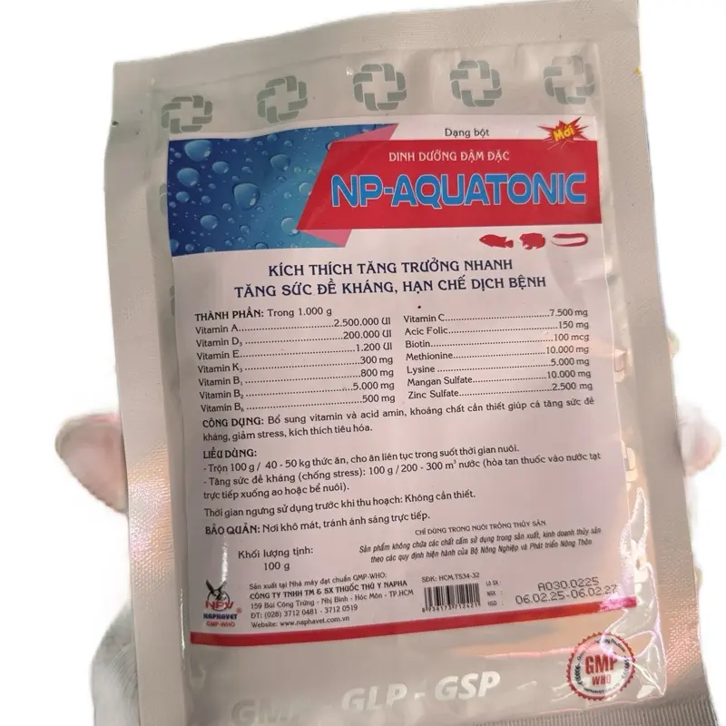 NP-AQUATONIC – Tăng Trưởng Thần Tốc, Khỏe Mạnh Toàn Diện cho cá, lươn..