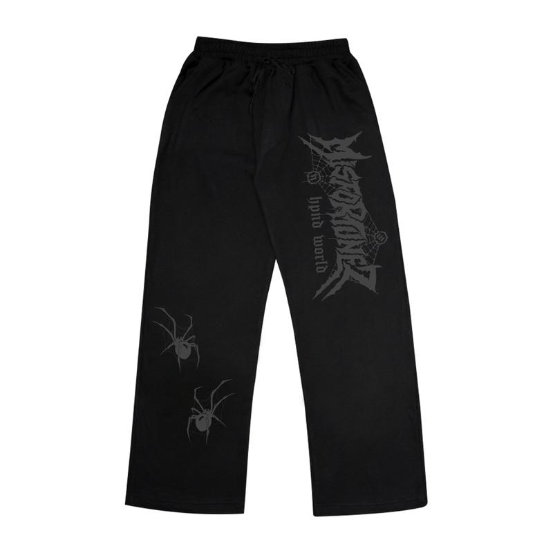 Product Introduction of Celana Panjang Track Pants Fleece Basic Misfforrtunezz Hitam Nyaman Lembut 5