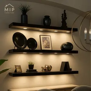 MIP Rak Dinding Ambalan Tanpa Bor 1 Set 3 PCS Rak Dinding Ambalan Melayang Minimalis Aesthetic