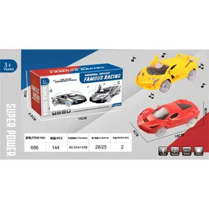 Mainan Anak Mobil bump and Go buka pintu music lampu Ban Nyala polis sport suara