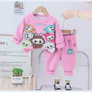 Labubu Pakaian Anak Perempuan Setelan Labubu 1-5 Tahun Bahan Katun Santai Size S-XL