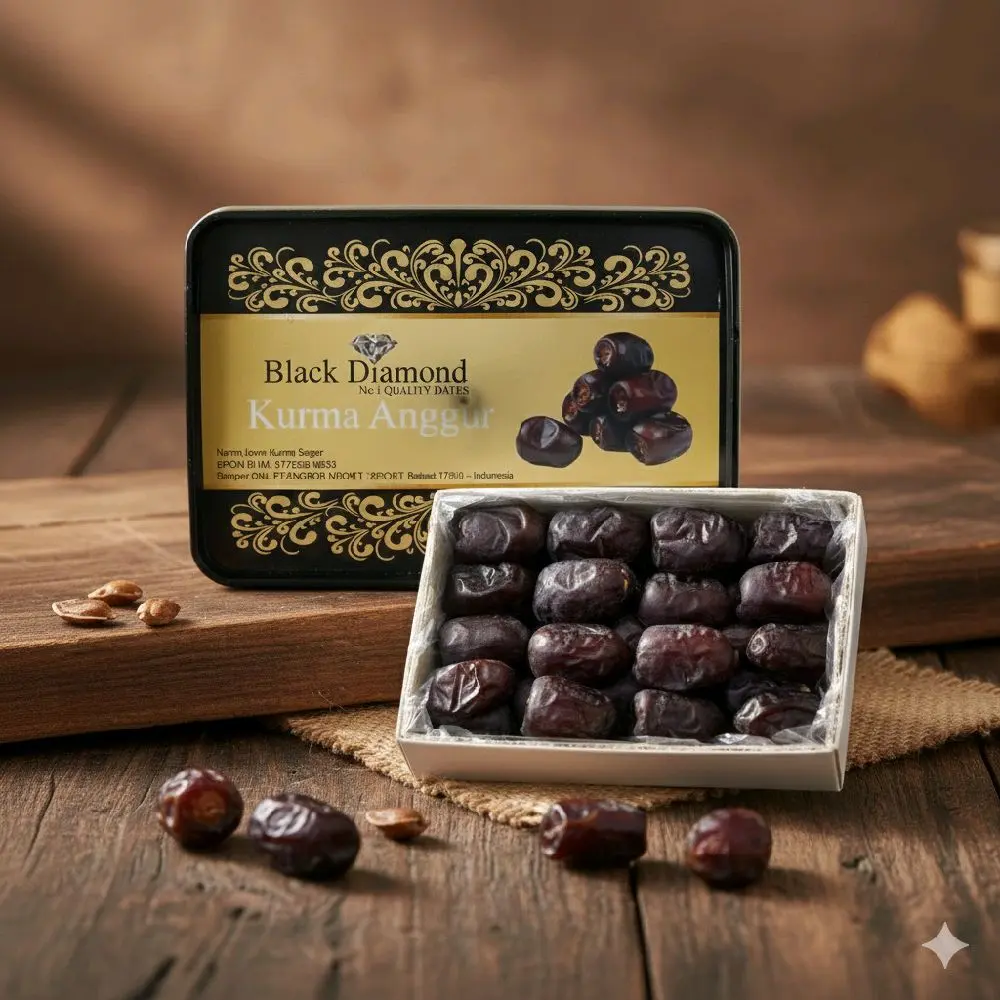 Kurma Bam Black Diamond 550gr Kurma Anggur Premium 550 gr